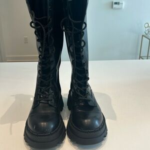 Blk Zara combat boots
